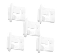 HOMSFOU Lot de 5 Clips D'extrémité Coulissants en Plastique pour Panier de Lave-vaisselle, Accessoire de Fixation Solide Compatible Modèles Électroménagers, Remplacement Facile pour Usage