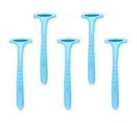 HOMSFOU Lot de 5 Grattoirs pour Pédicure Multifonctions Bleus, Outils Portables D’élimination des Callosités et Poils de Jambes, pour Soin des Pieds à Domicile et Usage Professionnel,