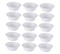 HOMSFOU Lot de 50 Bols Jetables en Papier 500ml pour Activités Manuelles Garçon et Filles, Vaisselle à Graffiti à Colorier, Bols à Dessin DIY pour Maternelle et Rangement Créatif