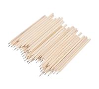 HOMSFOU Lot De 50 Crayons En Bois Nature Ronds Prétaillés 17,6 Cm, Crayon De Bureau Et Fournitures De Bureau, Pour Réunion Hôtel Restaurant Usage Professionnel