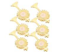HOMSFOU Lot de 6 Broches Chrétiennes en Métal Solide, Épingles à Poitrine Catholiques pour Première Communion, Décoration Religieuse Légère et Symbolique pour Vêtements, Présent Fête