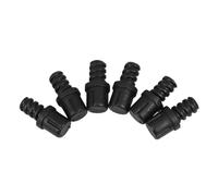 HOMSFOU Lot de 6 connecteurs de rechange pour poignée de brosse WC - Adaptateur fileté en spirale pour un ajustement sûr et stable - Kit de réparation en plastique compatible avec différentes têtes de
