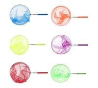 HOMSFOU Lot de 6 Filets Télescopiques en Acier Inoxydable Colorés pour Garçon et Filles, Filet Attrape-Insectes et Pêche, Extérieur pour Activités Nature et Exploration en Plein Air