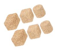 HOMSFOU Lot de 6 Mini Meules de Foin Réalistes en Fausse Paille, 3 Formes X 2 Pièces, Décoration Champêtre pour Maison de Poupée, Bricolage et Scène Ferme