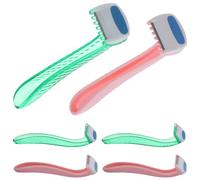 HOMSFOU Lot de 6 Rasoirs à Poils Intimes pour Femmes, Rasoirs pour Poils du Corps, Jambes et Bras, Lame Sécurisée, Usage Doux et Précis, pour Épilation Aisselles et Couleur Aléatoire