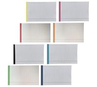 HOMSFOU Lot de 8 Blocs-Notes A6 à Feuilles Détachables Papier Ligné Épais Format Légal Petit Carnet Portable pour Bureau École et Usage Quotidien Mini Bloc-Notes Pratique et