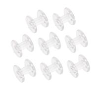 HOMSFOU Lot de 8 bobines de tendeur plissées transparentes pour rideaux avec surface lisse