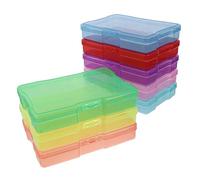 HOMSFOU Lot De 8 Boîtes De Rangement Pour Photos 10 X 15 Cm Boîtes À Bijoux Organiseurs Cartes Postales Rangement Composants Électroniques En Métal Boîte Pour Cartes