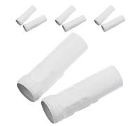 HOMSFOU Lot de 8 caches de lampe de plafond, supports de douille, accessoires de luminaire, accessoires de remplacement, manchon blanc