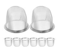 HOMSFOU Lot de 8 Filtres à Thé en Acier Inoxydable Réutilisables Passoires à Thé Métal Diamètre 5,8 Cm Hauteur 5 Cm Panier Infuseur Herbes et Épices Usage Maison