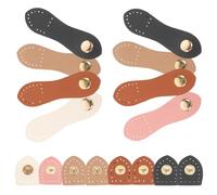 HOMSFOU Lot de 8 sets de Boucles à Pression pour Paquet Bandoulière en Cuir PU Léger Fermetures à Languette Multi-Usages Couleurs Assorties Accessoires de Bricolage pour Paquet DIY