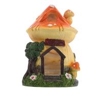 HOMSFOU Maison-repaire D'aquarium Champignon, Cachette pour Crevettes D'aquarium, Résine et Silicone, Non Toxique, Refuge Anti-Stress, pour Betta et Petits Poissons, Terrarium, Jardin