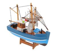 HOMSFOU Maquette de Voilier Bois Figurine de Bateau pour Centre de Table Salon Décoration Nautique Style Méditerranéen