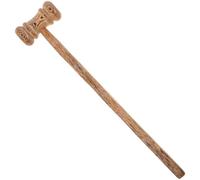 HOMSFOU Marteau Bloc Marron en Bois de Wengé du Juge Léger et Portable pour Vente aux Enchères et Pièce de Théâtre Scolaire