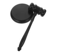HOMSFOU Marteau Bois de Hêtre pour Juge et Enchères Finition Lisse Ensemble avec Socle Accessoire pour Avocat Commissaire Priseur et Confortable et