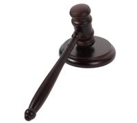 HOMSFOU Marteau de Juge Bois avec Base Gavel et Bloc Sonore Accessoire Costume pour Garçon Fille Jeu de Rôle Juge et Commissaire-priseur Garçon Ans