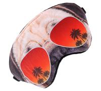 HOMSFOU Masque de Sommeil 3d en Calicot Motif Chien Bouledogue Masque Yeux Léger et Confortable Occultant pour Voyage Détente Sommeil Réparateur pour Jeunes et Adultes