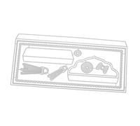 HOMSFOU Matrices de Découpe Acier Au pour Scrapbooking Outil de Découpe Enveloppe Réutilisable Durable et Portable pour DIY Carterie