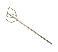 HOMSFOU Mélangeur de peinture pour perceuse à boue - Tige carrée - Foret à fond plat - Agitateur de peinture pour béton et plâtre - Pour le mélange de construction