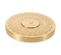 HOMSFOU Mini Boussole Feng Shui en Laiton, Rotative, Décorative pour