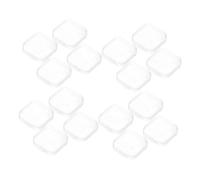 HOMSFOU Mini Organisateur De Rangement Transparent Pour Bijoux Et Bouchons D'oreilles 40 Pièces Boîte En Plastique Portable Multifonction Pour Accessoires De Mode Usage Quotidien