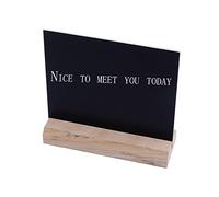 HOMSFOU Mini Tableau Bois avec Support Ardoise Craie Vintage pour Décoration de Fêtes et Événements pour Anniversaires et Étiquettes Alimentaires
