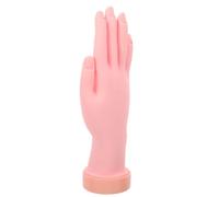 HOMSFOU Modèle de Main Artificielle Droite pour Entraînement aux Ongles Main Réaliste en Plastique Flexible Réutilisable Accessoire Nail Art pour Pratique Gel Ongle Outil de Formation