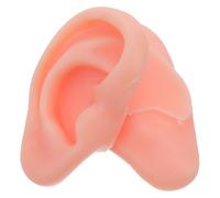 HOMSFOU Modèle Oreille Silicone 5d Réaliste Paire Gauche et Droite Couleur Chair pour Pratique du Piercing, Formation Acupuncture et Présentoir Boucles D’oreilles, Simulation Oreille