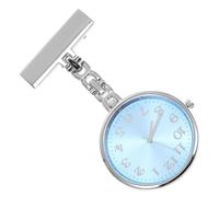 HOMSFOU Montre à Quartz de Poche Bleue en Alliage Verre, Forme lip-on, Cadran Clair, Usage Médical, pour Filles et Paramédic