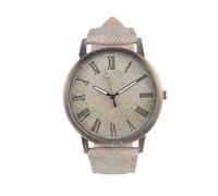 HOMSFOU Montre Délicate Toile Blanche Montre à Quartz Élégante Décoration de Poignet Confortable pour Femmes et Étudiants
