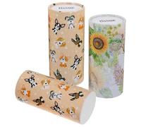 HOMSFOU Mouchoirs de Voiture Portables Lot de 3 Tubes 50 Feuilles Plusieurs styles pour Utilisation Quotidienne Porte-Gobelets et Petits Espaces