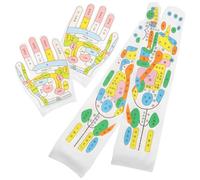 HOMSFOU Moufles et Chaussettes de Massage par Acupression Respirants, Élastiques et Lavables, Ensemble Unisexe Taille Unique, Outils de Réflexologie pour Soulager la Fatigue et Améliorer