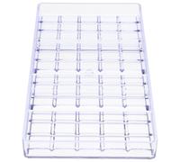 HOMSFOU Moule à Chocolat Transparent en Plastique Rigide pour Tablette Longue, Outil de Pâtisserie Soi-même, Moule à Bonbons, Ustensile Cuisine pour Usage Familial et Professionnel,