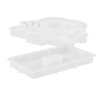 HOMSFOU Moule en Silicone de Cœur pour Cadre Photo DIY Résistant et Réutilisable Compatible Résine Époxy et Acrylique Bricolage et Décoration Maison Fournitures Artisanat