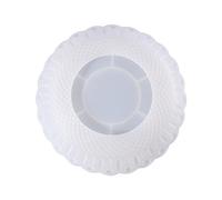 HOMSFOU Moule en Silicone pour Assiette de Fruits 1 Pièce en Époxy Cristal Grand pour Snacks DIY Artisanat