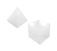 HOMSFOU Moule en Silicone Pyramidal 1 Pièce Socle pour Loisirs Créatifs, Moulage Résine Époxy, Moule pour Décoration de Table, Résistant la Déchirure, Facile à Démouler, Fabrication