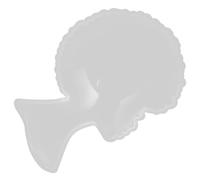 HOMSFOU Moule Silicone pour Sous Verres Diy Moule à Tête Féminine Création Outils de Décoration Résine Époxy pour Artisanat et Usage