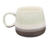 HOMSFOU Mug à Café en Céramique à Grosse Capacité 400 Ml, Couleur Verte, Tasse Multifonction Anse Ergonomique, Tasse à Café et Soupe Maison Bureau