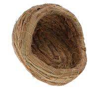 HOMSFOU Nid de Poule Tissé la Main en Paille Naturelle, Confortable et Multifonctionnel pour Poules Pondeuses, Litière Poulailler 15 Cm, Élevage Jardin et Collecte Œufs Facile