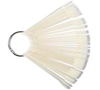 HOMSFOU Nuancier de Vernis à Ongles 50 Pièces Naturel, Bâtonnets D’échantillons pour Nail Art, Présentoir Pratique pour Manucure, Outils de Présentation Couleurs, Fournitures Ongles Gel,