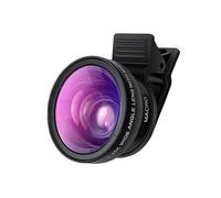 HOMSFOU Objectif Phone Lens Wide Angle Macro Lens for Smartphone Angle Et Macro sans Distorsion Kit pour Smartphones
