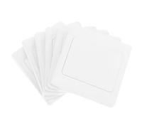 HOMSFOU Obturateur Prise Blanc 6 Pcs Plaques de Boîtes Électriques en Pc, Plaque de Recouvrement Décorative pour Interrupteur et Trou Mural pour Rénovation Maison