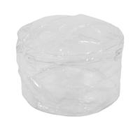 HOMSFOU Organisateur de Jouets Transparent Housse Zippée pour Chambre d'Ado, Pouf Fauteuil Mobile en Plastique pour Rangement Peluches et Vêtements DIY Facile