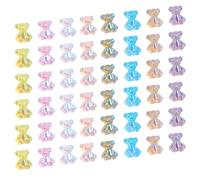 HOMSFOU Ours Texture Délicate en Résine 160 Pièces de Décorations pour Ongles Accessoires de Nail Art Mode, Effet Décoratif Solide et Résistant aux Rayures