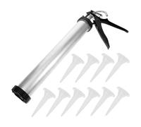 HOMSFOU Outil de calfeutrage portable avec poignée ergonomique Demi-applicateur pour mastic étanche et application adhésive Réparation maison et joints de salle de bain
