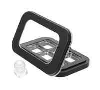 HOMSFOU Palette Vide Magnétique pour Fards à Paupières Mats et Blush, Format Compact 7,8 X 5 Cm, Coffret DIY Presse-poudre Intégré, Couvercle Transparent pour Maquillage Voyage