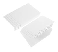 HOMSFOU Panneau acrylique porte-numéro de table blanc, panneaux acryliques de mariage, 10Pcs, not easy to deform, base stable, pour réservation de table et banquet