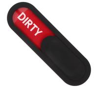 HOMSFOU Panneau Indicateur Magnétique Propre et Sale pour Lave-vaisselle, Aimant Double Face Ovale Noir Signalisation Rouge et Verte, Accessoire Pratique Cuisine et Buanderie