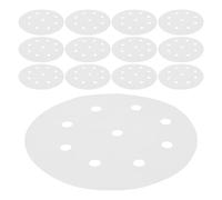 HOMSFOU Papier Parchemin Brun Perforé Antiadhésif pour Cuisson Vapeur, Feuilles Rondes 11 Cm, Lot de 3 Paquets de 100 Doublures pour Cuiseur Vapeur à Raviolis et Brioches, Tapis de