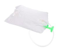 HOMSFOU Paquet de Portable 10l en Pvc Étanche pour Patients Alités, Aide au Bain au Lit, Lavage de Cheveux Pratique, Pliable et Facile à Ranger, Adapté aux Soins à Domicile Établissement